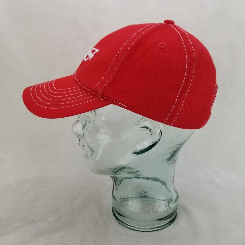 ✅Budweiser Bud Cap Red Embroidered Adj. Hook & Loop Baseball Hat Lot Of 2 OSFA - Picture 16 of 16